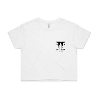 Basic Crop Tee (Black Logo) Thumbnail